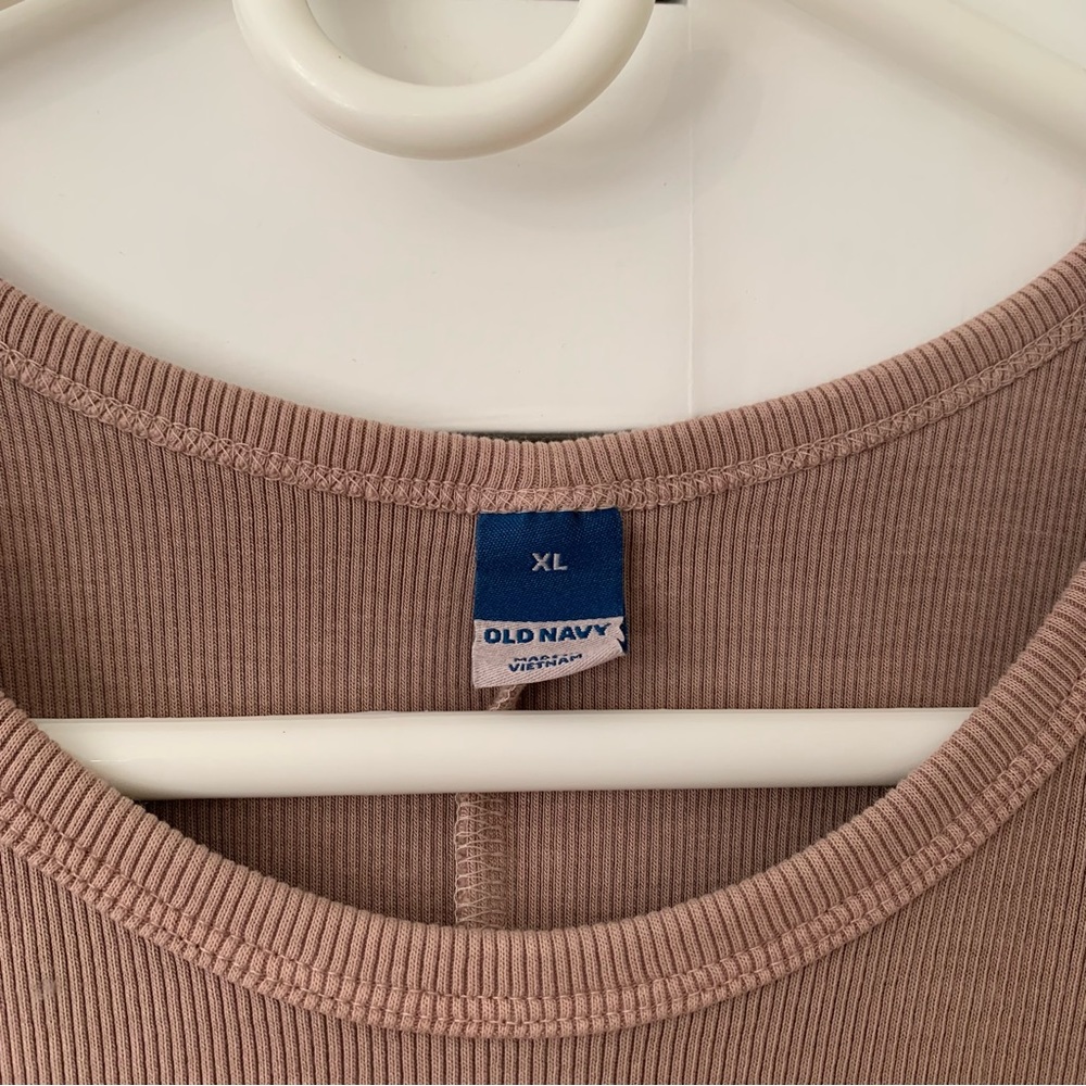Old Navy Ribbed High Neck Pink/Brown Bodycon Dress Bundle of 2 Size XL - Picture 4 of 16